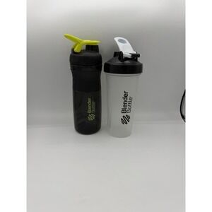 BlenderBottle SportMixer & Classic V2 Shaker Bottles 28 oz BPA-Free Lot of 2